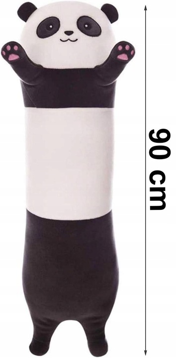 MASKOTKA PLUSZAK PODUSZKA 90 cm DŁUGA PANDA MIŚ