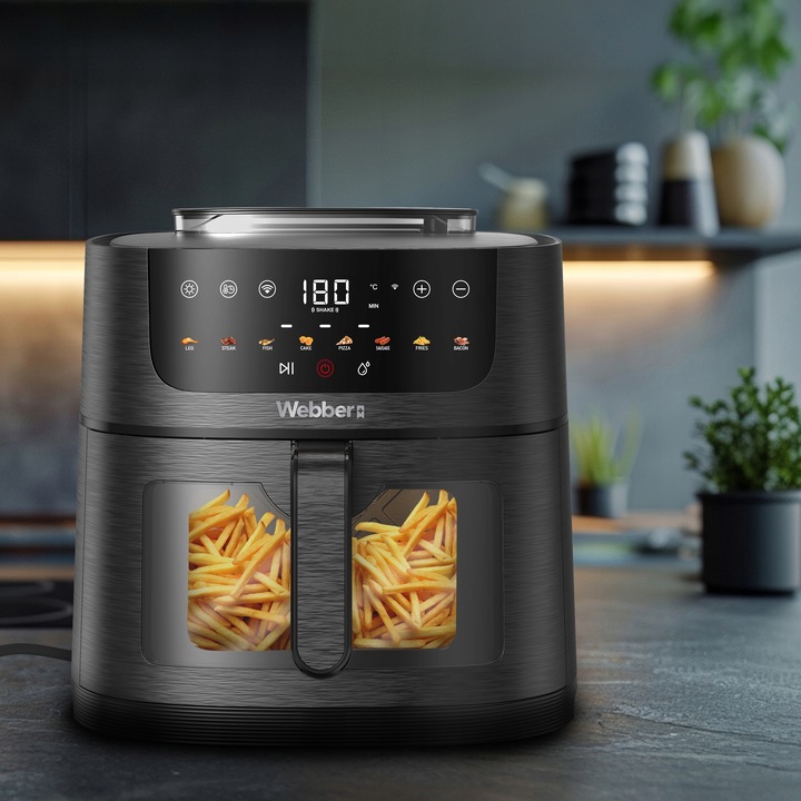 Frytkownica beztłuszczowa 8L Air Fryer Webber 1800W +WIFI +8 programów