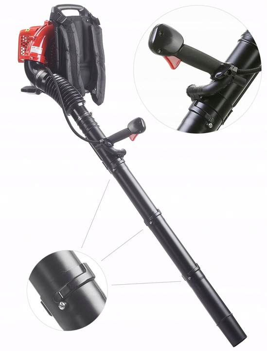 DMUCHAWA SPALINOWA PLECAKOWA 370km/h 24m3/min LIŚCI Ogrodowa MAJSTER