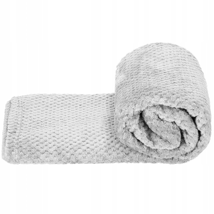 GRUBY KOC CIEPŁY NARZUTA DWUSTRONNA NA ŁÓŻKO KANAPĘ 220x200 cm PLED MIĘKKI