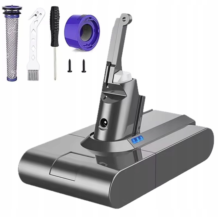 Gratis + Uniwersalna Wydajna Bateria Akumulator do Dyson V8 SV10 6000mAh