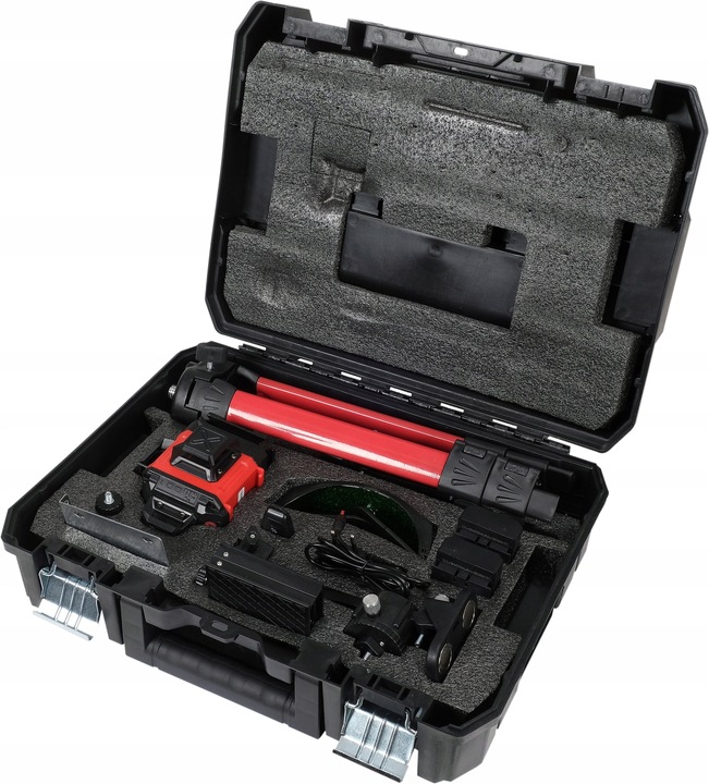 YATO LASER KRZYŻOWY 360 ZIELONY 16 LINIOWY 4D Z AKCESORIAMI YT-30415