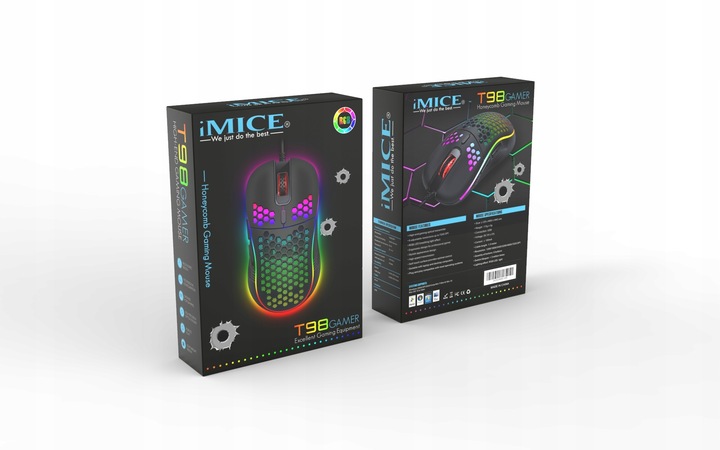 Myszka Gamingowa iMICE T98 7200 DPI RGB Flagowiec