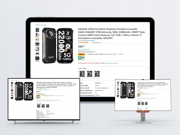 Tablet DOOGEE T30Pro 8GB / 256GB 11"IPS FHD 2K+8580mAh 20MP WIFI Android 13