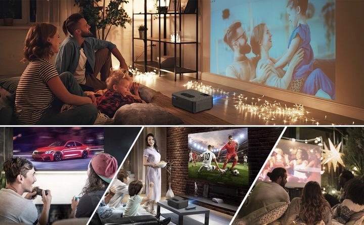 Projektor VL208 mini jest głównie używany do kina domowego