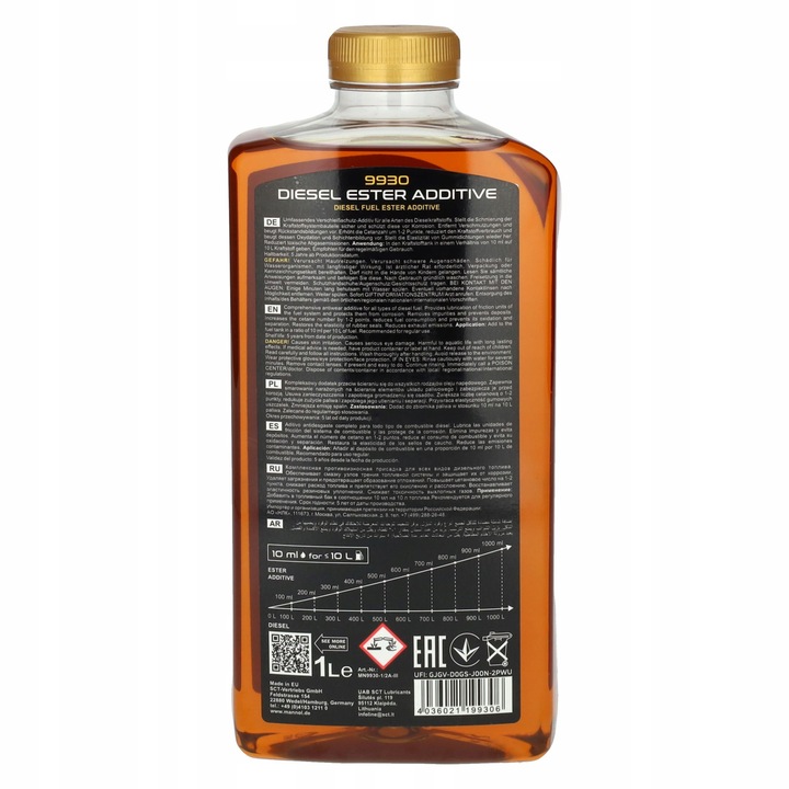 Dodatek do Oleju Mannol Diesel Ester 9930 Zmniejsza Spalanie do 10% 1L