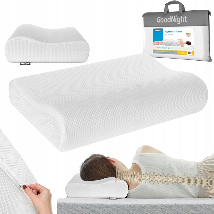 Poduszka ortopedyczna do spania profilowana pianka memory Rebel