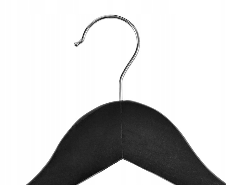 WIESZAK NA UBRANIA DREWNIANY CZARNY WIESZAKI UBRANIOWE KOMPLET LOFT