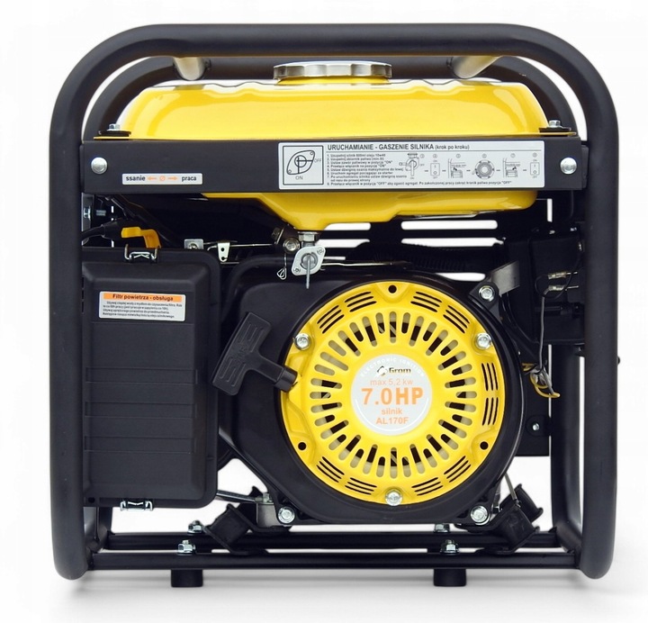 AGREGAT PRĄDOTWÓRCZY 5200W generator prądu GROM POLSKA MARKA +olej,