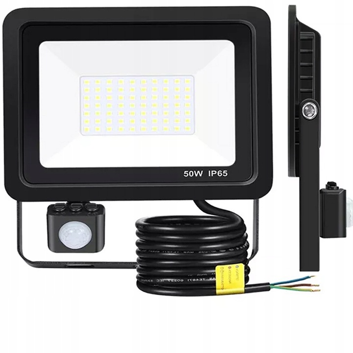 NAŚWIETLACZ HALOGEN LED 50W Z CZUJNIKIEM RUCHU ZMIERZCHU LAMPA