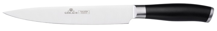 GERLACH ZESTAW KOMPLET NOŻY NÓŻ KUCHENNY W BLOKU DO CHLEBA SZEFA DECO BLACK