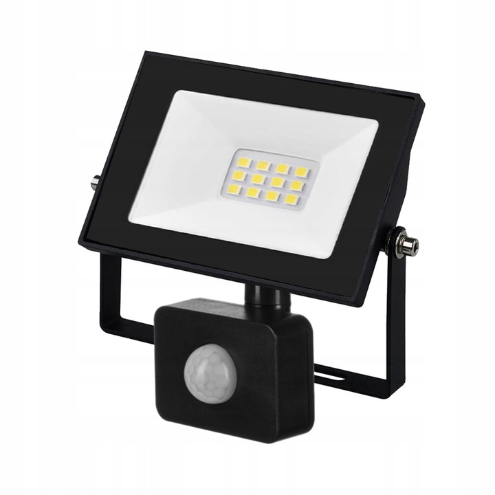 Halogen Naświetlacz LED 10W 1100 lm IP65 czujnik ruchu SUPER MOCNY