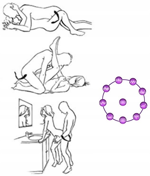 MASAŻER PENISA i POCHWY Wibrator Dla Par 10 PROG.