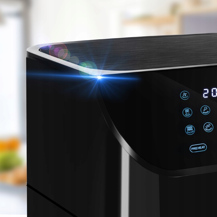 FRYTKOWNICA BEZTŁUSZCZOWA FRYTOWNICA 8L PIEKARNIK AIRFRYER DWUKOMOROWA