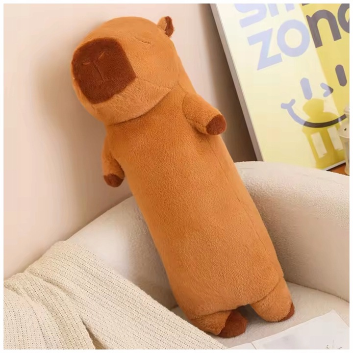 KAPIBARA WAŁEK 50CM PLUSZAK ZABAWKA MASKOTKA PLUSZOWA PRZYTULANKA MIĘKKA