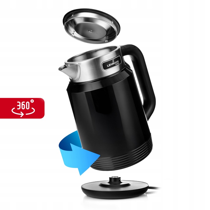 CZAJNIK ELEKTRYCZNY BEZPRZEWODOWY MOC 2200W BEZ ZBĘDNYCH BAJERÓW 2L