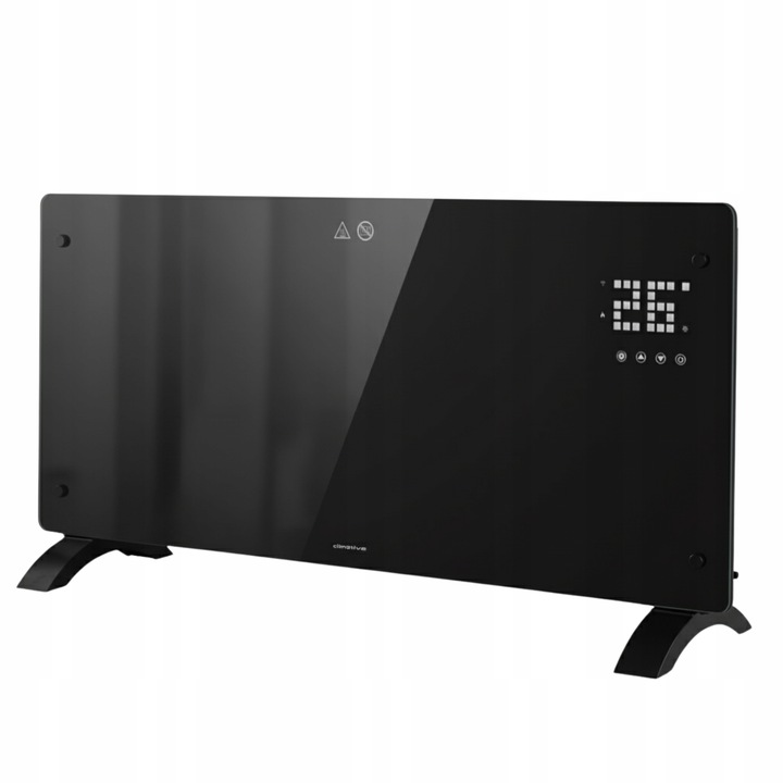 Grzejnik elektryczny szklany konwektorowy Glow 2500W LED WiFi Tuya