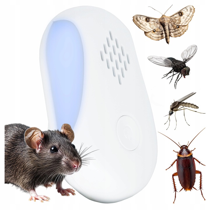 ODSTRASZACZ MYSZY OWADÓW I GRYZONI ULTRADZWIĘKOWY NA KUNY SZCZURY