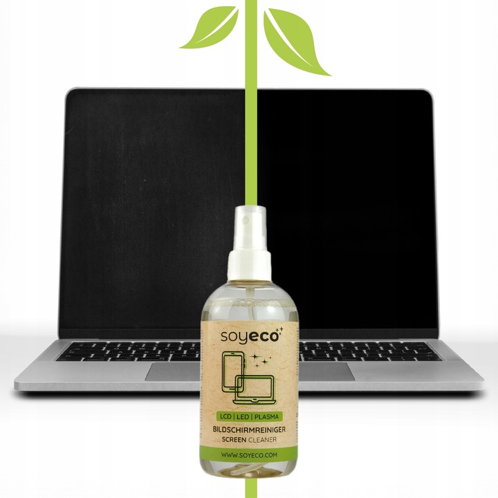 PŁYN DO CZYSZCZENIA EKRANÓW TV LCD LCD MONITORÓW ZESTAW Z MIKROFIBRĄ x2 -