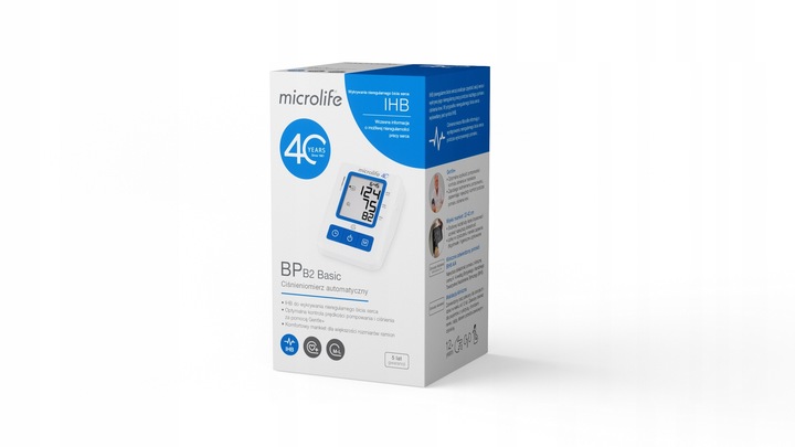 CIŚNIENIOMIERZ NARAMIENNY MICROLIFE BP B2 ARYTMIA + ZASILACZ + MANKIET M-L