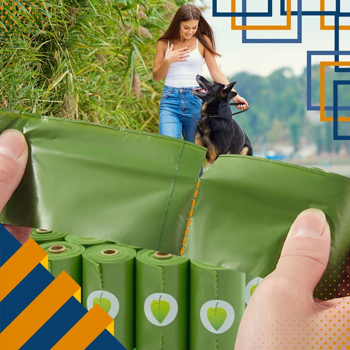 WORECZKI BIODEGRADOWALNE NA PSIE ODCHODY BIO WORKI NA KUPY PSA 360 SZT ETUI