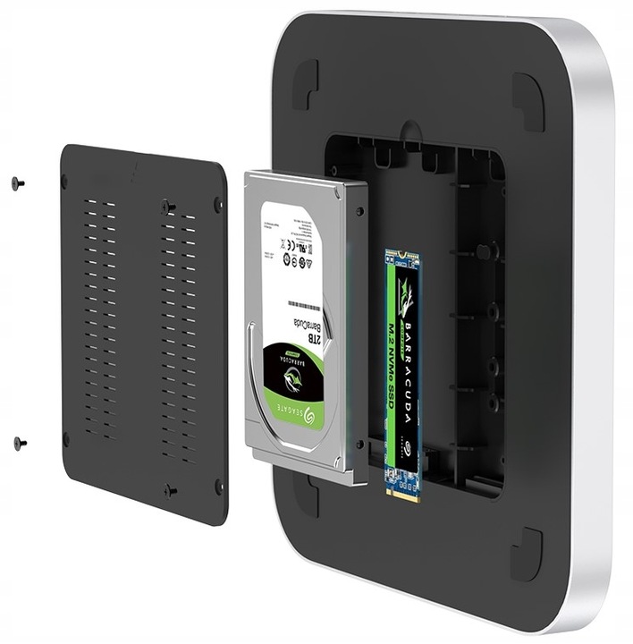 Hub MC25PRO M.2 NVMe NGFF SSD SATA 2,5'' Mac Mini M1 M2 Studio USB 3.0 SD