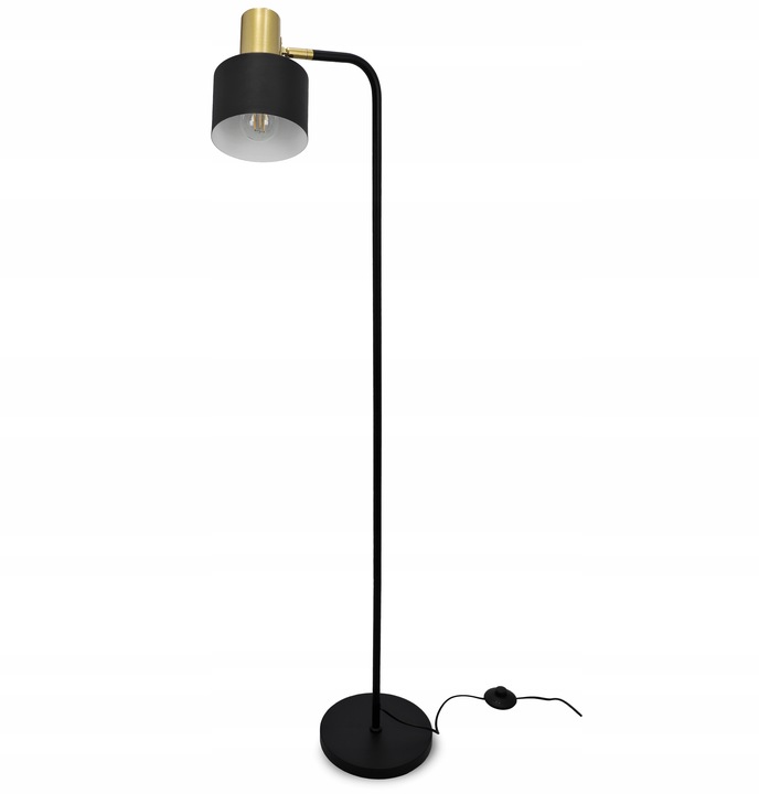 Lampa Stojąca Podłogowa LED Lampka Do Czytania Nocna 1X E27 Włącznik