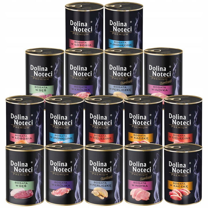 DOLINA NOTECI Premium Mokra karma dla kota Mix Smaków 16 x 400g