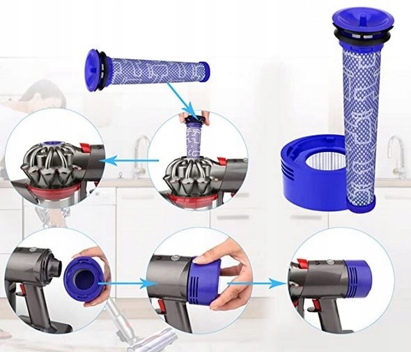 6x FILTR DO DYSON V7 V8