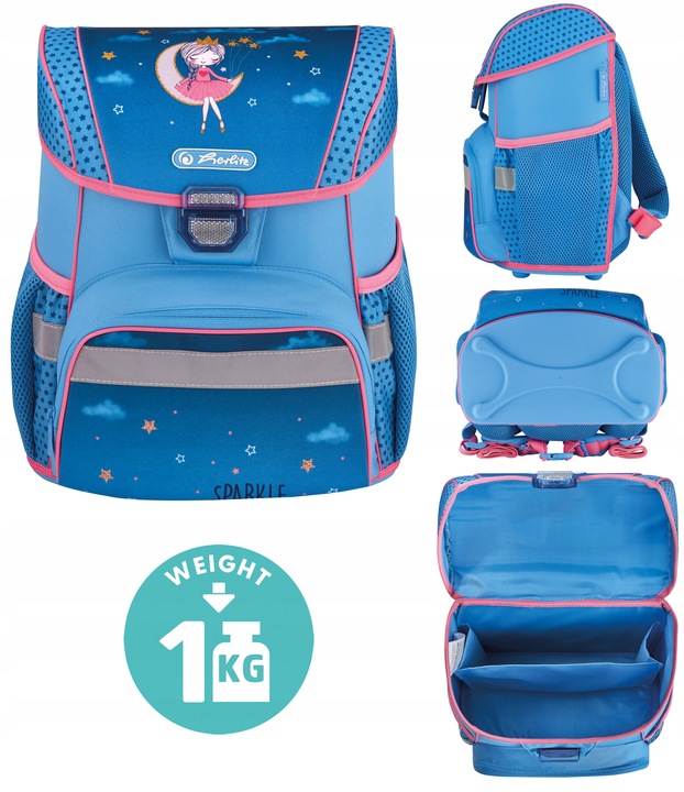 TORNISTER SZKOLNY HERLITZ LOOP PLUS MOON LADY ZESTAW KLASA 1-3