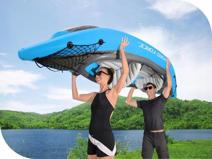 Kajak Dmuchany 2 os. Champion Bestway 65131 Pompka Wiosła Torba MODEL 2024