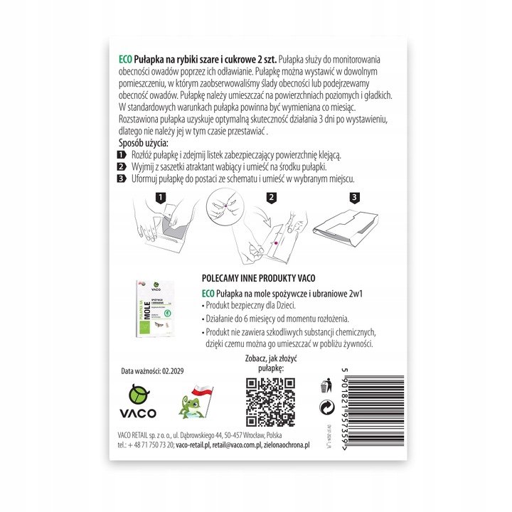 Zestaw na Rybiki 4x Pułapka na Rybiki 1x Preparat na Rybiki Płyn 250ml