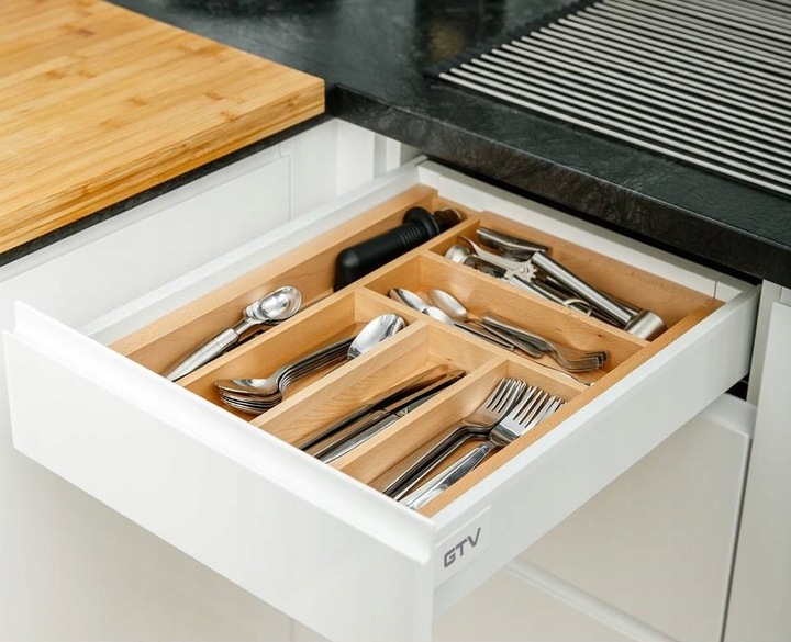 SZUFLADA GTV AXIS PRO 450D1 WYSOKA L450 H199 BIAŁA CICHY DOMYK WYSUW