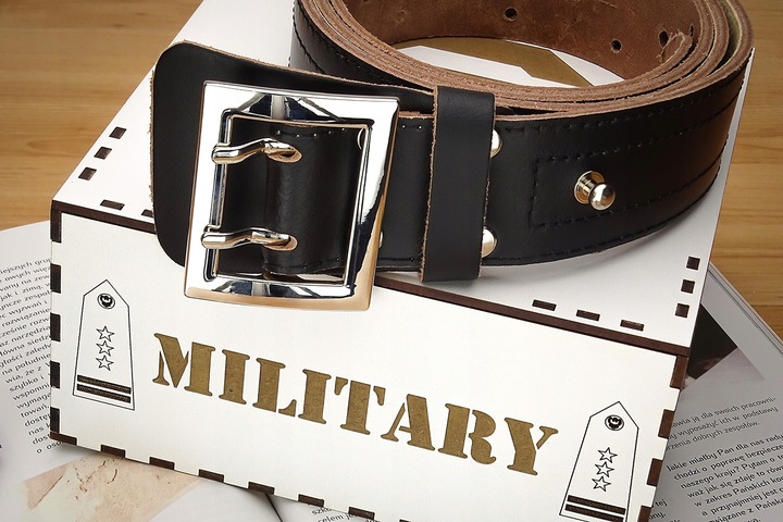 Pasek Męski Szeroki Pas wojskowy Gracio + GRATIS