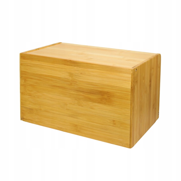 CHLEBAK POJEMNIK NA PIECZYWO BAMBUSOWY DUŻY 2w1 CZARNY DREWNO