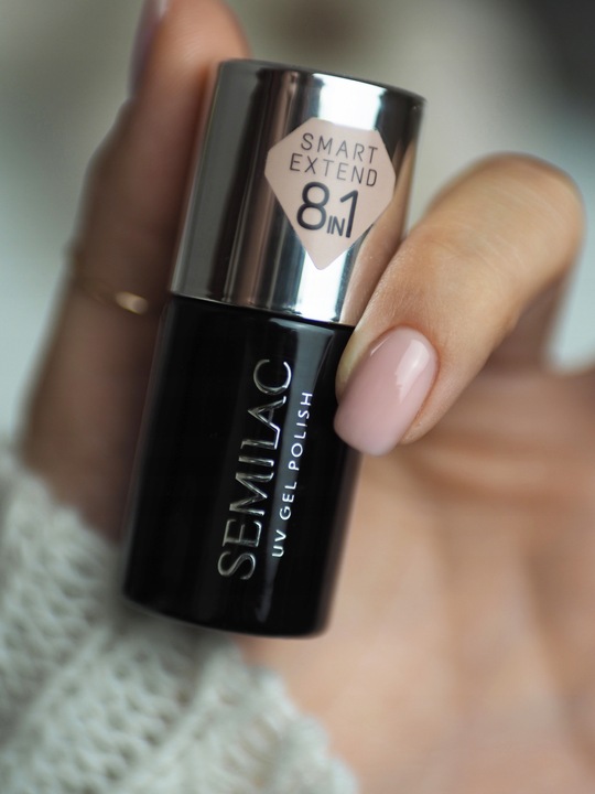 SEMILAC LAKIER HYBRYDOWY 8w1 SMART EXTEND 815 DELICATE MOCCA 7ml