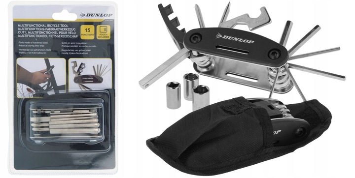 Zestaw NARZĘDZI ROWEROWYCH do Roweru MULTITOOL Dunlop