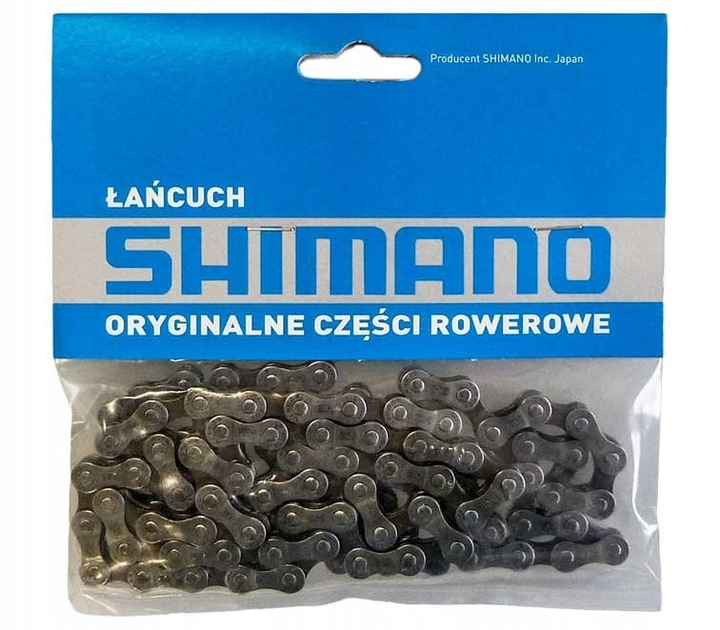ŁAŃCUCH ROWEROWY 6/7/8-rzędów 1/2x3/32 114 ogniw SHIMANO CN-HG40 ORYGINALNY