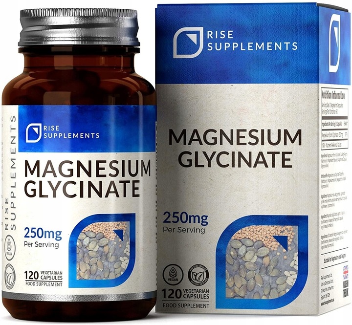 Glicynian Magnezu 120 Kapsułek po 250mg - Rise