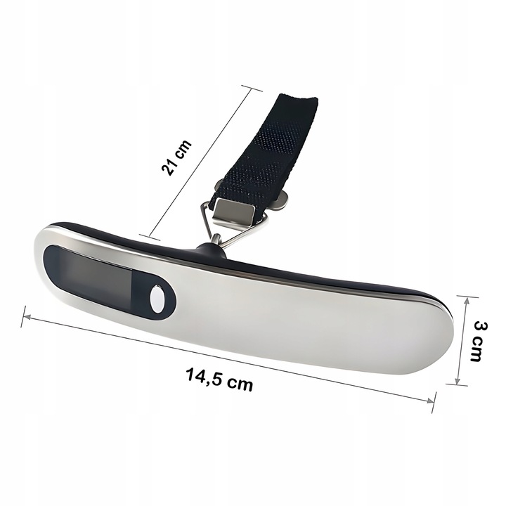 WAGA BAGAŻOWA PODRÓŻNA HAKOWA TURYSTYCZNA LOTNICZA RĘCZNA LCD DO 50KG