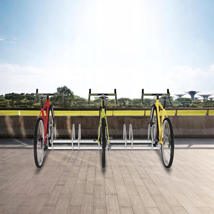 STOJAK parking rowerowy uchwyt przechowywanie na 5 stanowisk (E105)