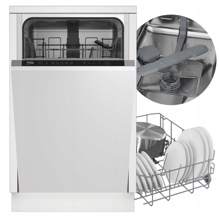 Zmywarka do zabudowy Beko 45cm 10kpl Quick&Shine 5 Programów