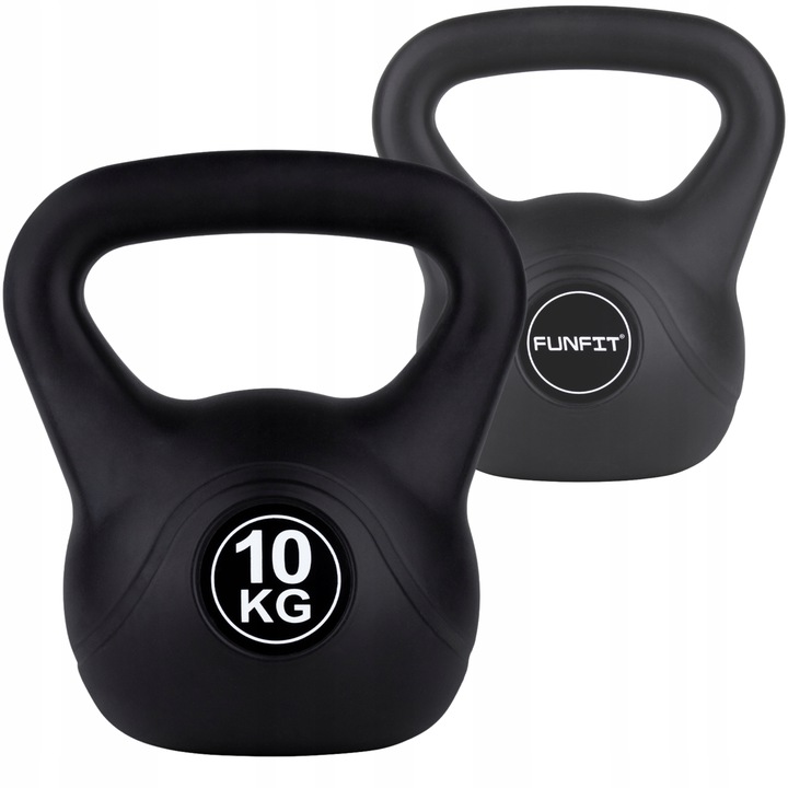 KETTLEBELL KETTLE ODWAŻNIK OBIĄŻENIE DO ĆWICZEŃ FUNFIT GYM&FITNESS 10 KG
