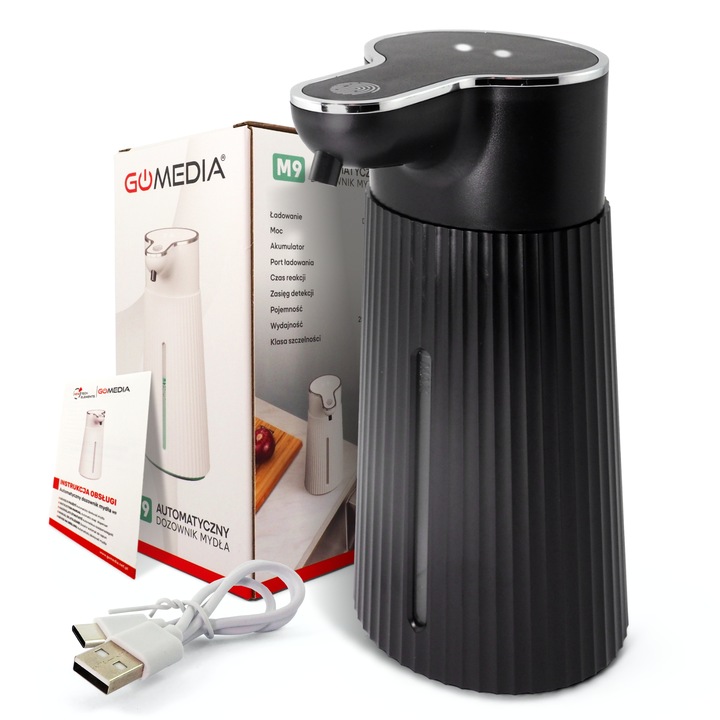 Bezdotykowy Dozownik Mydła Płynu 400ml Automatyczny Dyspenser Duży