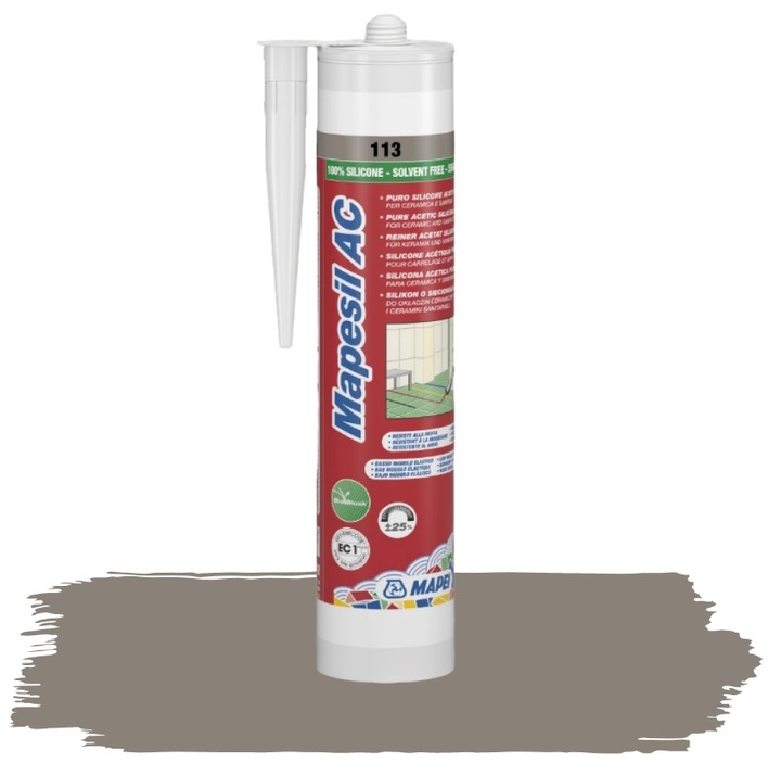 MAPEI Silikon Sanitarny Mapesil AC 113 Szary 310ml