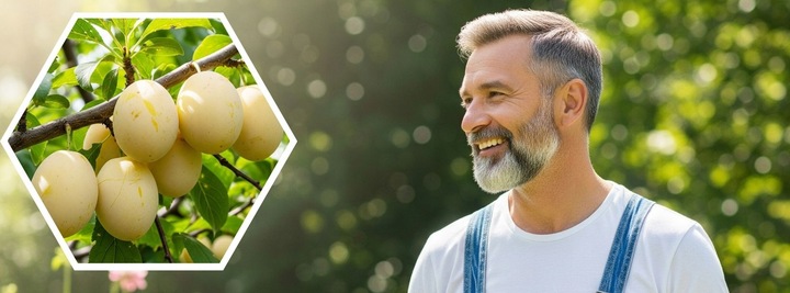 Śliwa Węgierka Biała Drzewko Sadzonka Bardzo Stara I Słodka