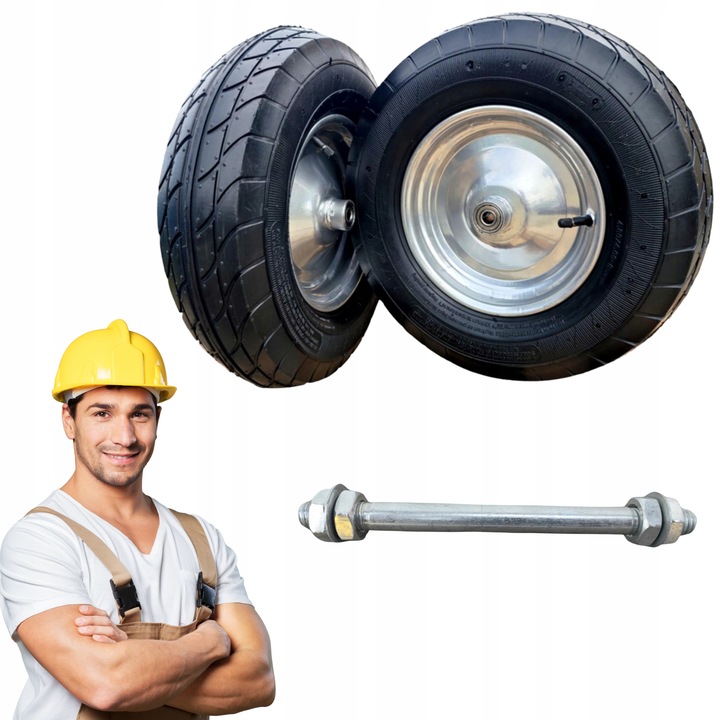 KOŁO DO TACZKI KÓŁKO 4.80/4.00-8 WÓZKA TACZEK 400x8 MOCNE OŚ OŚKA 6PR