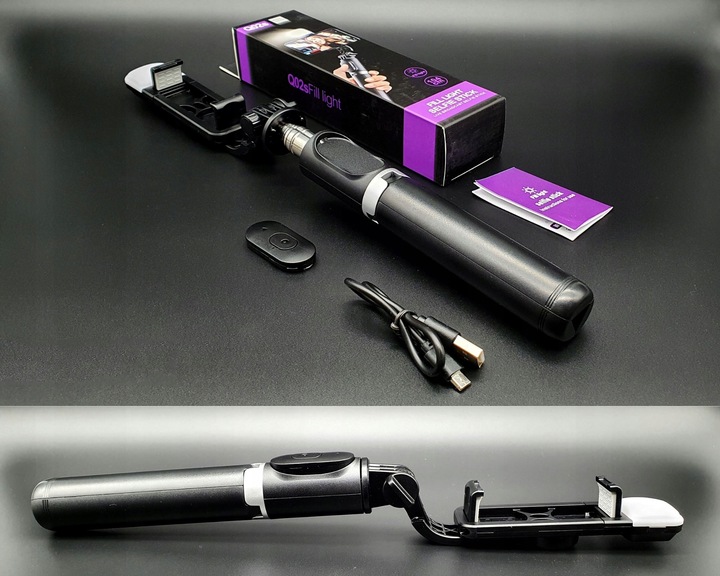 STATYW DO TELEFONU SELFIE STICK TRIPOD UCHWYT 3W1 Kijek + PILOT Bluetooth