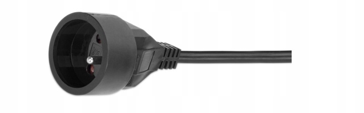 PRZEDŁUŻACZ SIECIOWY 1 GNIAZDO UZIEMIENIE GRUBY ELEKTRYCZNY KABEL RTV