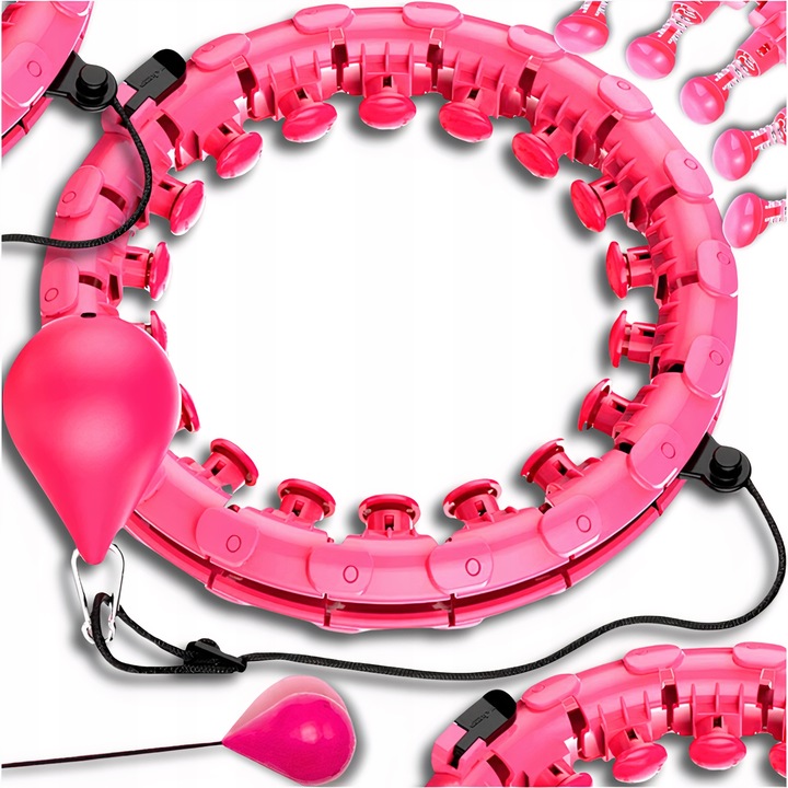 HULA HOP ODCHUDZAJĄCE z Obciążeniem Obciążnikiem Smart z Wypustkami HULAHOP